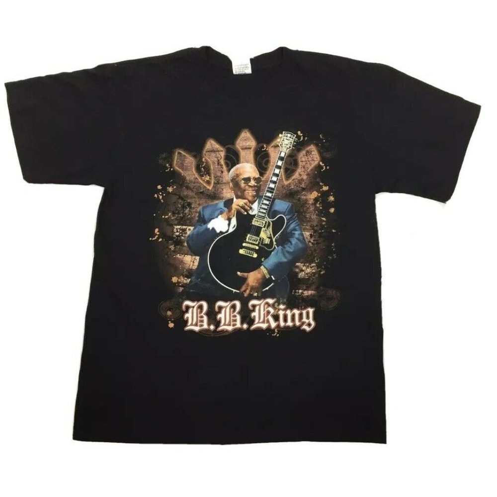 B.B. King 2010 Tour T-shirt Black Double Sided